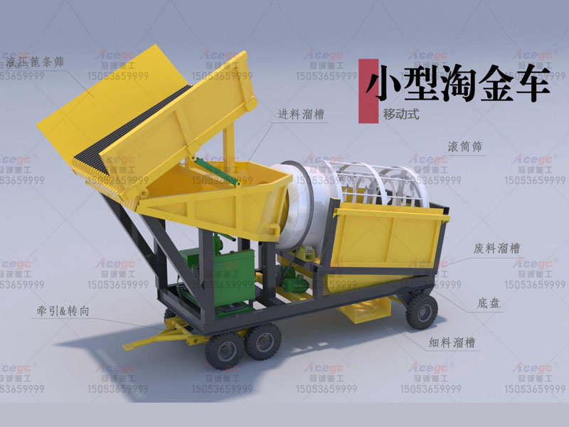 50-100T小型離心選沙金設備